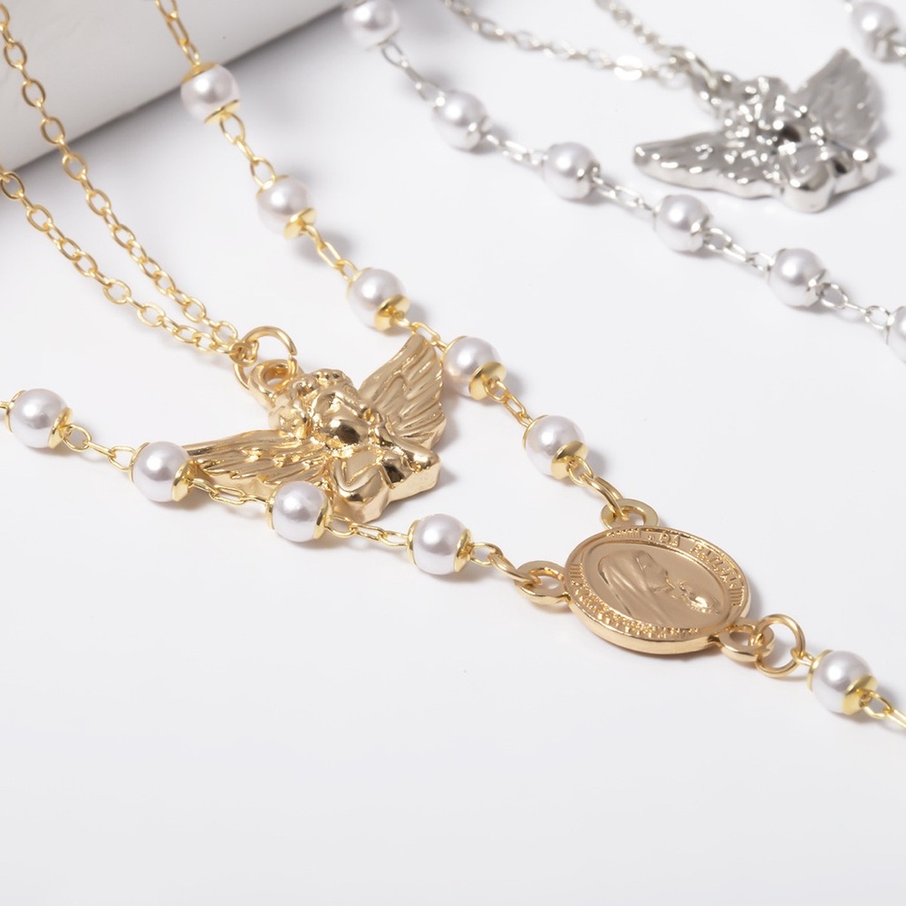 Little angel golden layered necklace